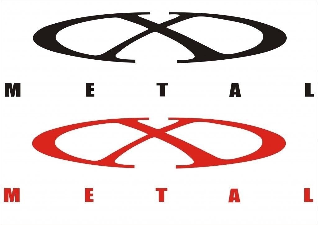 x metal logo