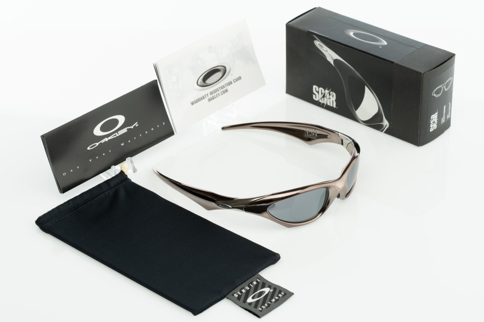 Sold - NIB Oakley Scar Black Chrome with Black Iridium 04-555
