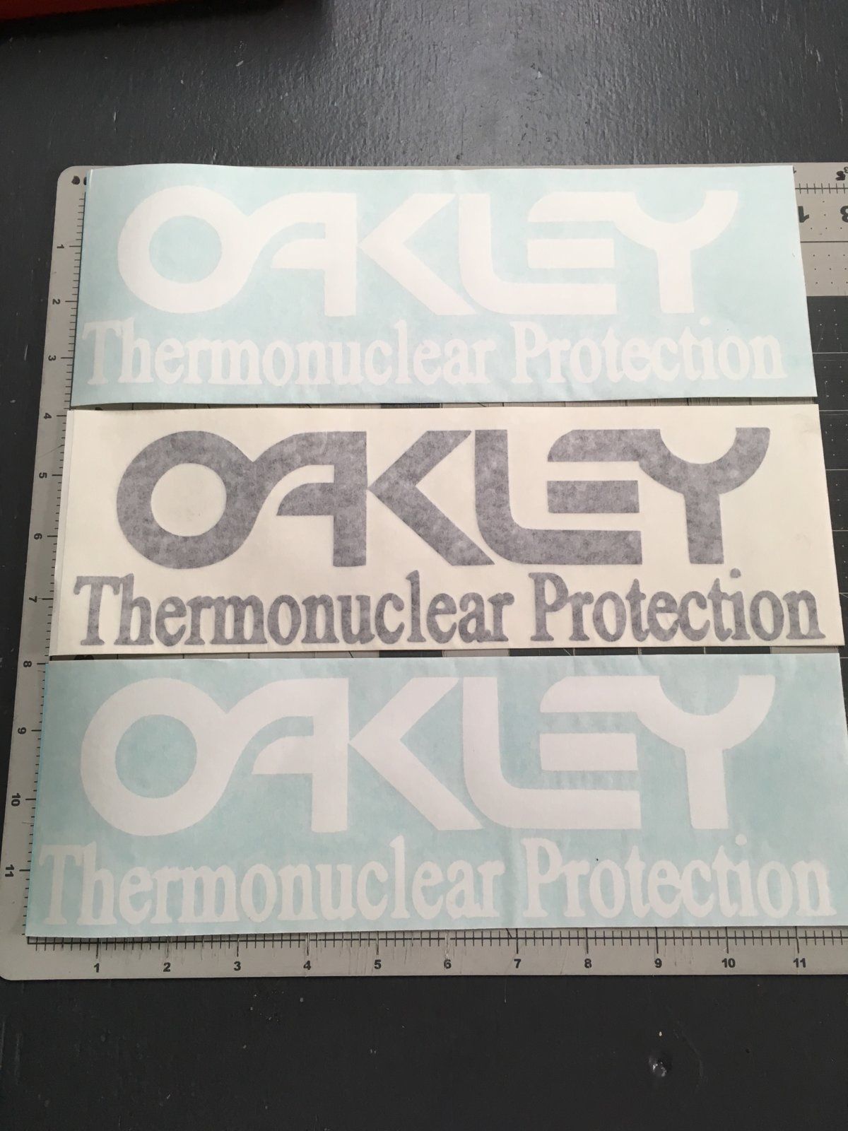 oakley thermonuclear protection sticker