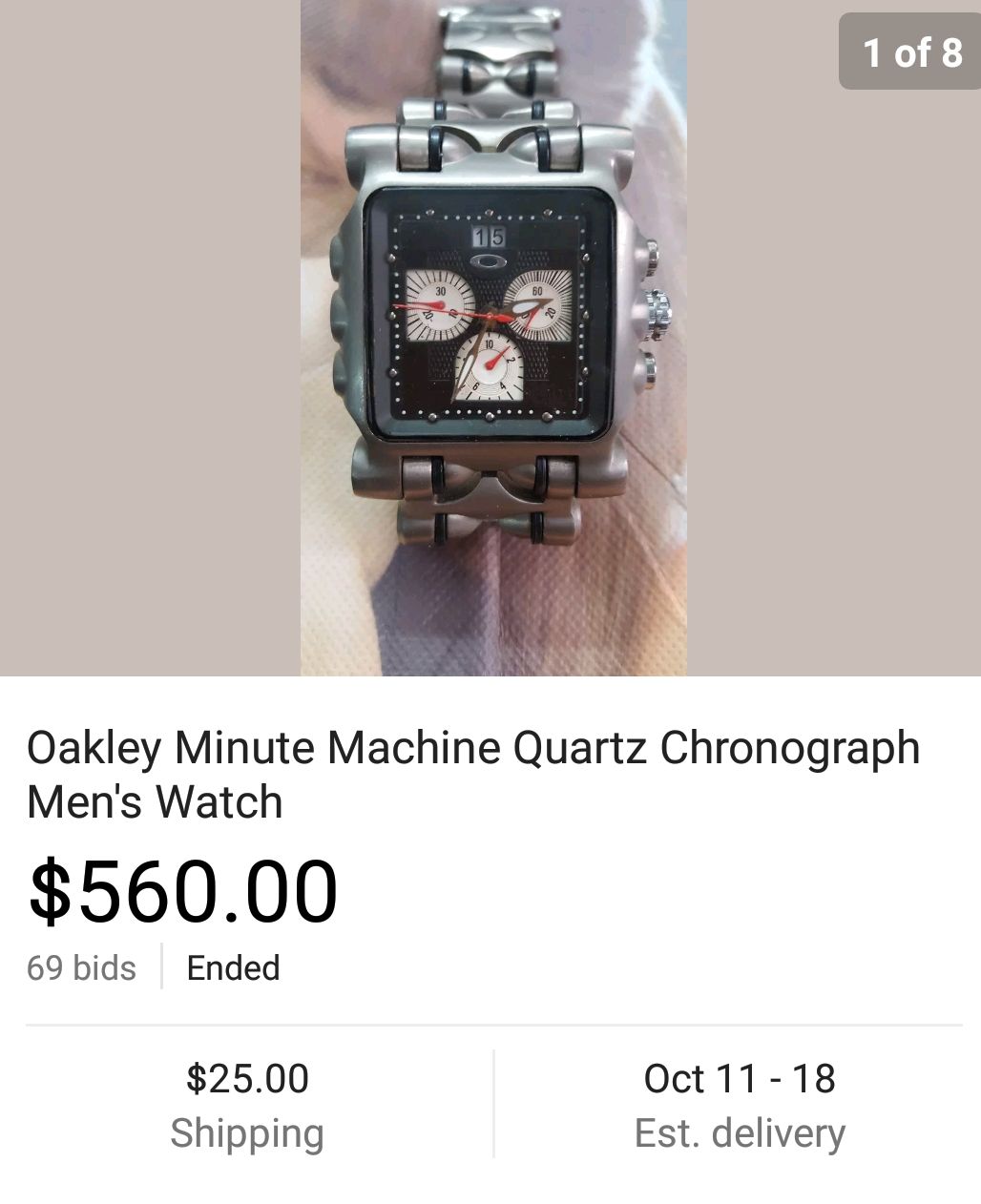 oakley watches minute machine
