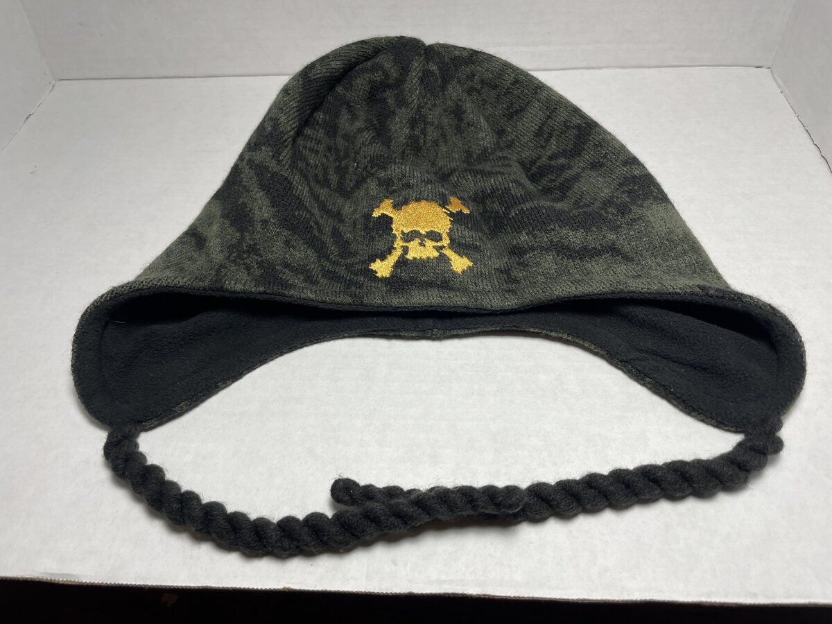 Skull Benie Green Yellow skull.jpeg