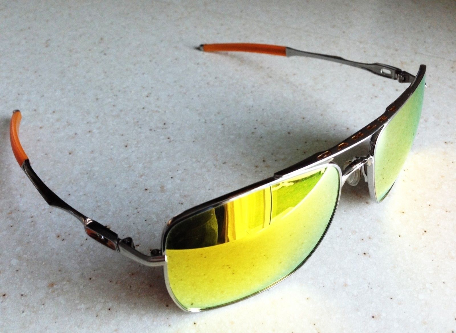 OAKLEY DEVIATION / POLISHED - FIRE IRIDIUM LENSES