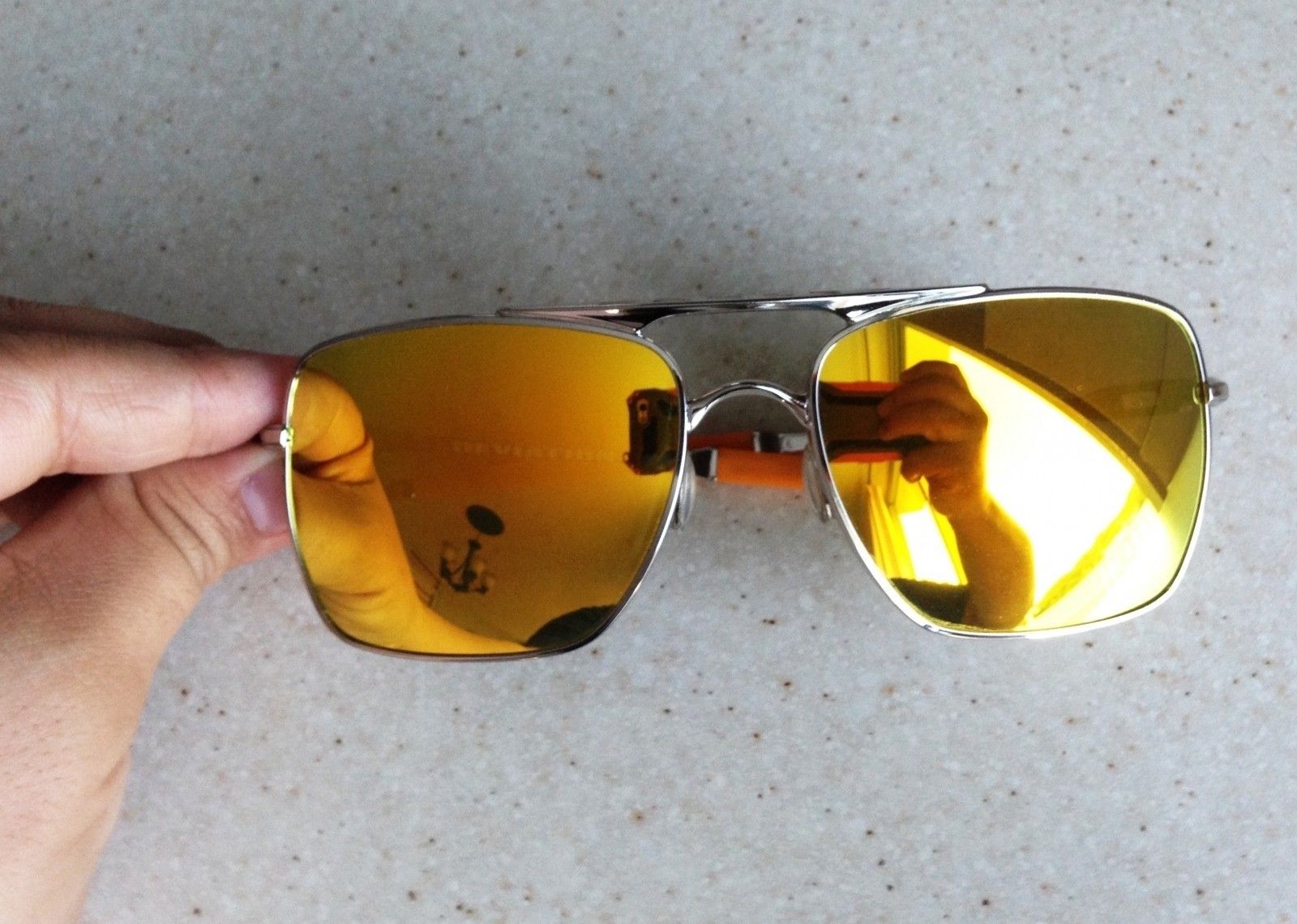 OAKLEY DEVIATION / POLISHED - FIRE IRIDIUM LENSES